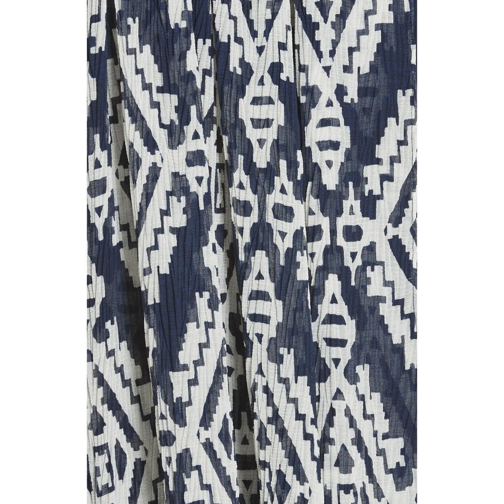 NEW $598 TORY BURCH [ XL ] Katherine Cold Shoulder Pleat Wrap Dress Navy J2198 - Picture 3 of 15